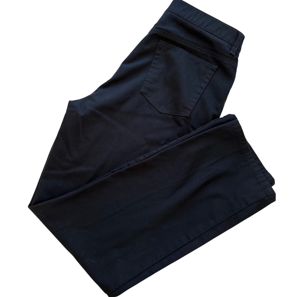 Jones New‎ York Stretch Career Pants 12 Black Straight Leg Office Work Trousers
